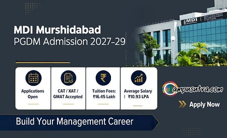 MDI Murshidabad Invites Applications for PGDM Batch 2027–29 MDI Murshidabad PGDM Admission