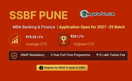 SSBF Pune MBA Banking & Finance Admission 2027–2029 Batch MBA Banking & Finance