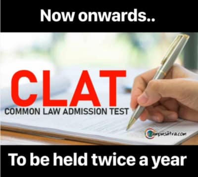 CLAT Exam to be held twice in 2022 CLAT Exam 2022