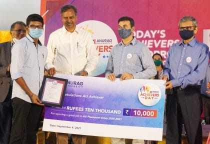 Anurag University celebrated its students’ achievements as ‘Achievers Day’ and rewarded them suitably Jayesh Ranjan