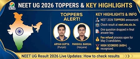 Re NEET UG Result 2026 Out, 58% Female Qaulified NEET UG Results