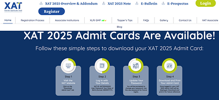 XAT 2025 admit cards released. Steps to download XAT 2025 Admit card