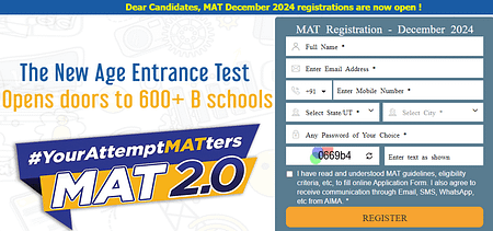 AIMA MAT December 2024 Registrations Begin mat 2024