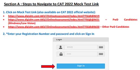 CAT 2022 Exam Mock Test Released by IIM Bangalore CAT 2022 Mock Test Link