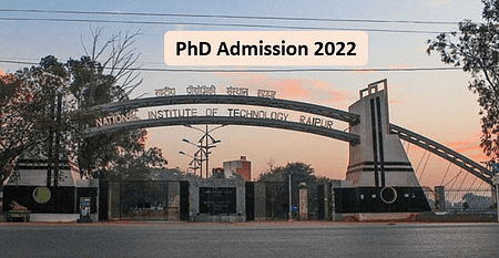 NIT Raipur PhD Admission 2022. Apply Now for January Session NIT Raipur PhD Admission