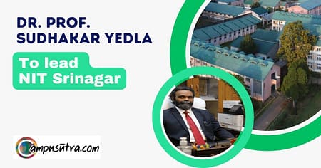 Prof. (Dr.) Sudhakar Yedla is a New Director of NIT Srinagar NIT Srinagar director