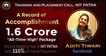 NIT Patna student bags highest ever Salary of INR 1.6 crores NIT Patna Placement 2022