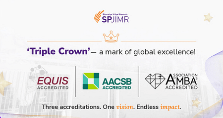 SPJIMR Mumbai gets Triple Crown: Joins Club of 4 IIM Calcutta, IIM Indore, ISB. Triple Crown