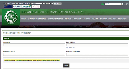 IIM Calcutta PhD Application 2023 Open. Apply Now IIM C PHD Admission 2