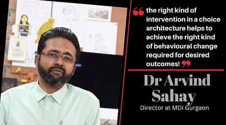 This Navratra, MDI welcomes its new Director Dr. Arvind Sahay Dr. Arvind Sahay