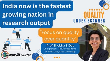India ranks 4th in research output, behind China, US and UK. Lacks in quality says QS. India