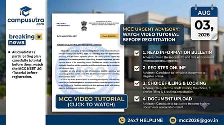 MCC Issues Advisory for NEET UG Counselling 2026 MCC Councelling 2026
