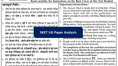 NEET Exam Paper Analysis. Easy to Moderate NEET UG Paper Analysis