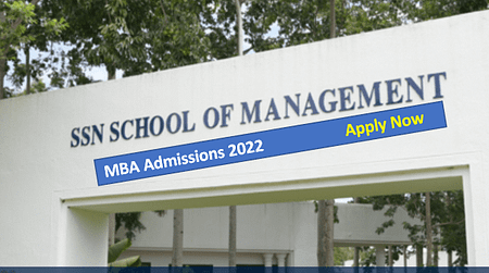 SSN School of Management MBA Admission 2022 SSN School of Management