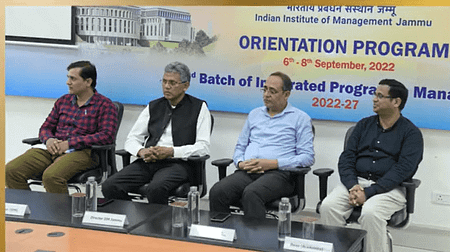 IIM Jammu Hosting 3-Day Orientation Program For New Batch of IPM IIM Jammu