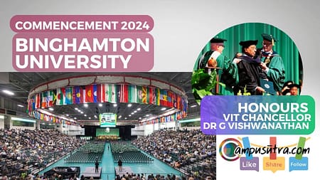 Binghamton University Honours Dr G. Viswanathan in Commencement Ceremony of 2024