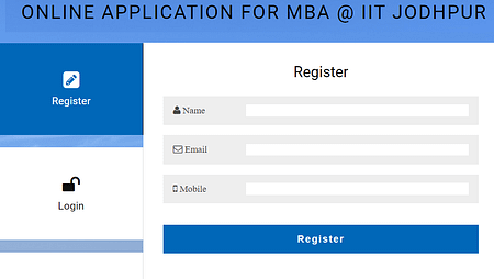 IIT Jodhpur Admission 2023. MBA Application Open MBA Admission