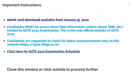 GATE 2022 Admit Card Out: IIT Kharagpur Releases Hall Tickets gate 2022