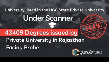 Alarming Allegations Rock Private University in Rajasthan for 43,409 fake Degrees
