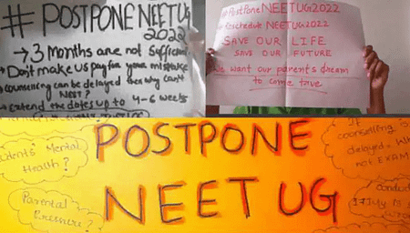 NEET UG 2022 & CUET dates clash, Students demand Rescheduling. NEET-UG 2022