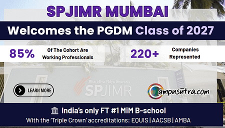 SPJIMR Mumbai Welcomes a new Batch with 85% of Working professionals SPJIMR 2027