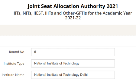 NIT Delhi Cut-offs. JOSAA JEE Main 2022 Rank josaa nit
