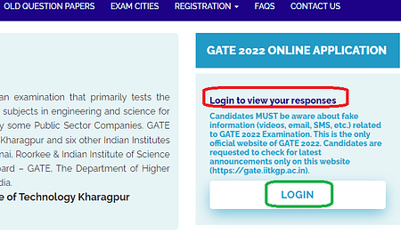 GATE Exam 2022 Response Sheet Released GATE Answer Key