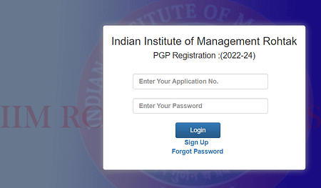 IIM Rohtak PGP Admission 2022 PGP Registration