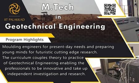 IIT Palakkad Admission 2022. M. Tech in Geotechnical Engineering M.Tech in Geotechnical Engineering 2022