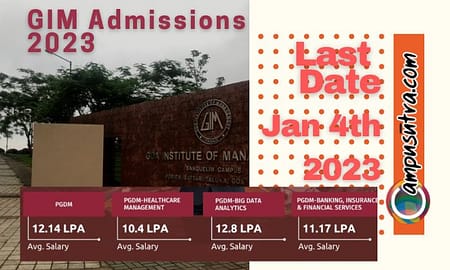 GIM PGDM Admission 2023. Fees, seats GIM PGDM Admission 2023