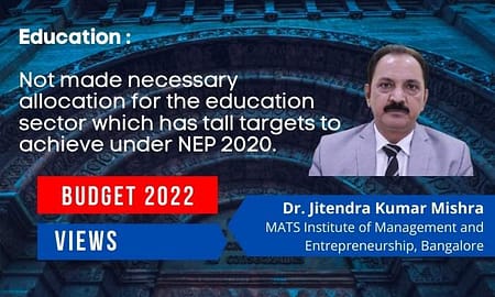 Bold, progressive and forward looking – Budget 2022 Jitendra Misra