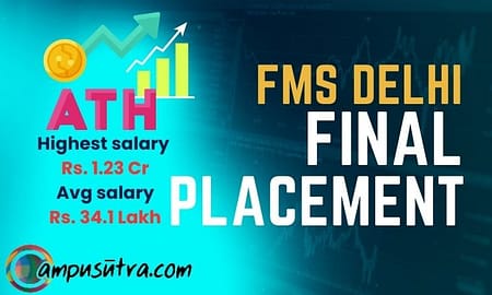 FMS Delhi MBA Placements 2023