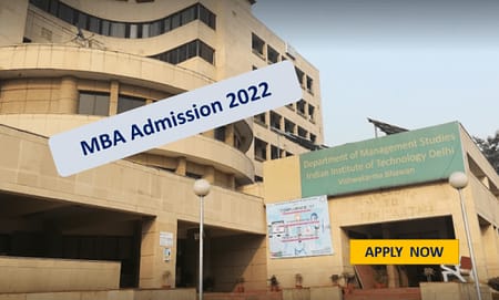 DMS IIT Delhi MBA Admission 2022 DMS IIT MBA Admission