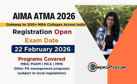 AIMA ATMA 2026 – Gateway to 200+ MBA Colleges across India ATMA 2026