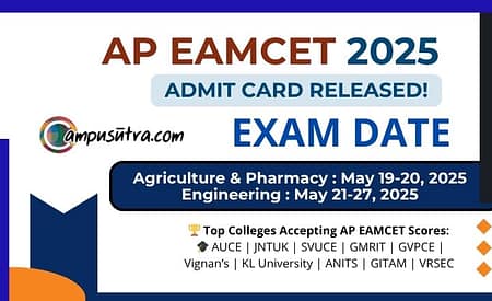 AP EAMCET 2025 Admit Card Released AP EAMCET 2025
