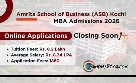 Amrita School of Business Kochi MBA Admission 2026. Apply Online Amrita School of Business Kochi MBA Admission 2026