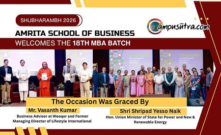 Shubarambh 2026: Amrita School of Business Welcomes Its 18th MBA Batch Amrta School of Business