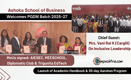 Ashoka School of Business Welcomes PGDM Batch 2025–27 Ashoka School of Business