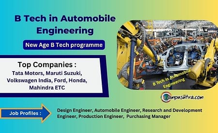 B Tech in Automobile Engineering: Scope, Qualification, Fees, Top Colleges. B Tech Automobile Engineering
