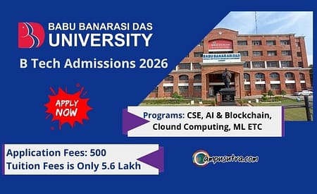 BBDU B Tech Admission 2026. Application Closing Soon B Tech Admission Process 2026