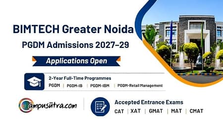 BIMTECH Opened Application for PGDM Admission 2027 BIMTECH Apply