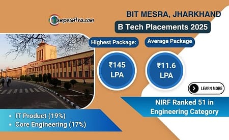 BIT Mesra Placement 2025, Highest CTC Offered is Rs.1 4 CPA BIT Mesra Placement