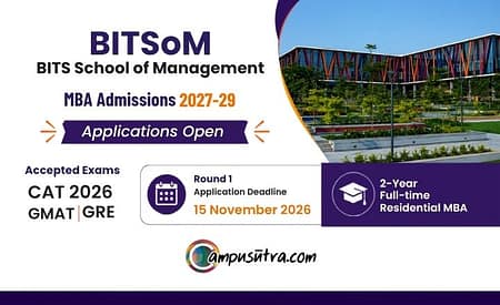 BITSOM Mumbai MBA Admission 2027, Apply Before Nov 19 BITSOM Mumbai MBA Admission 2027