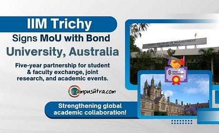 IIM Tiruchirappalli MOU with Bond University, Australia Bond University Australia