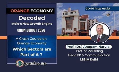 Orange Economy: India’s Next Growth Story Orange Economy: India’s Next Growth by Prof. (Dr.) Anupam Narula