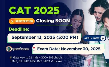 CAT Exam 2025: Last Date Approaching CAT 2025