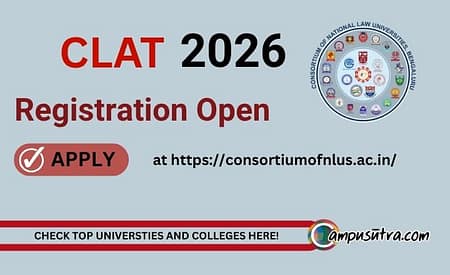 CLAT 2026 Registration Open, Apply Online CLAT 2026