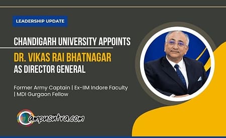 Dr. Vikas Rai Bhatnagar Appointed as Director General of Chandigarh University Chandigarh University Appoints Dr. Vikas Rai Bhatnagar