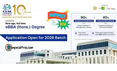 IIM Jammu eBBA Admission 2026. Application Open Now eBBA Admission 2026