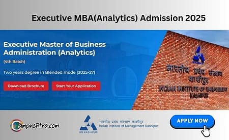 IIM Kashipur Opens application 2025 for Executive MBA Analytics IIM Kashipur